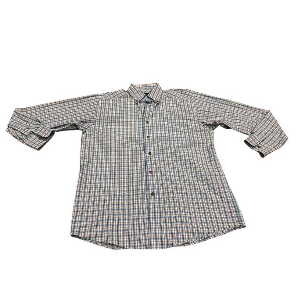 Ariat Pro Series Men Size M Button Down Shirt Long Sleeve‎ Western Cowboy Plaid